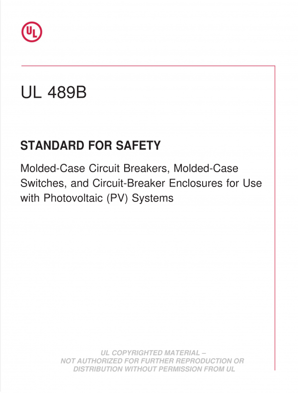UL 489B PDF UL 489B PDF